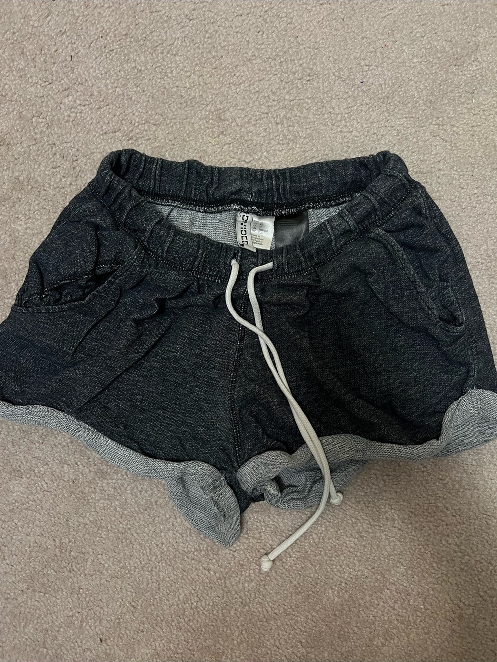 H&MDollhouse Black Knit Drawstring Women’s Lounge Shorts